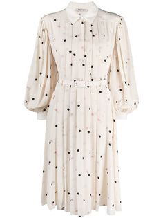 Ports 1961 плиссированное платье в горох