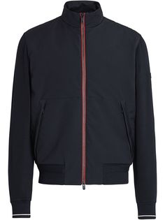 Z Zegna куртка на молнии с контрастной окантовкой