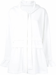 MM6 Maison Margiela расклешенное худи с кулиской