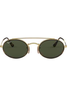 Ray-Ban овальные солнцезащитные очки с двойным мостом