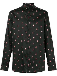 Givenchy рубашка со сплошным принтом с логотипом