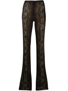 Versace брюки со змеиным принтом