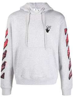 Off-White logo-print drawstring hoodie