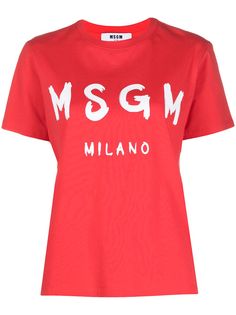 MSGM футболка с логотипом