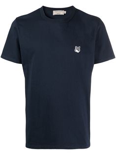 Maison Kitsuné футболка с нашивкой-логотипом