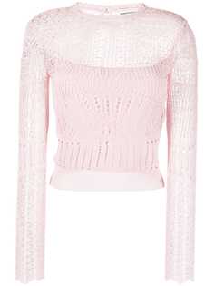 Alexander McQueen блузка в технике кроше