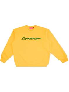 Supreme толстовка с круглым вырезом и логотипом Futura