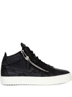 Giuseppe Zanotti кроссовки с тиснением под кожу крокодила