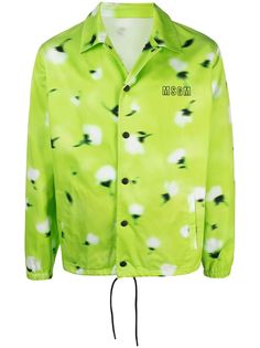 MSGM легкая куртка с цветочным принтом