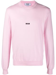 MSGM джемпер с вышитым логотипом