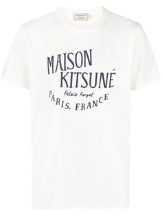 Maison Kitsuné футболка с графичным принтом