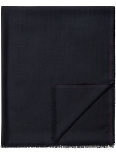 Ermenegildo Zegna шарф тонкой вязки с бахромой