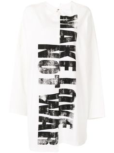 Yohji Yamamoto футболка оверсайз Make Love