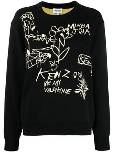 Kenzo толстовка с принтом