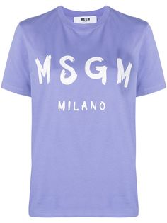 MSGM футболка с логотипом