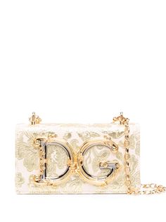 Dolce & Gabbana жаккардовая сумка на плечо DG Girls