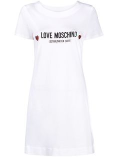 Love Moschino платье-футболка с логотипом