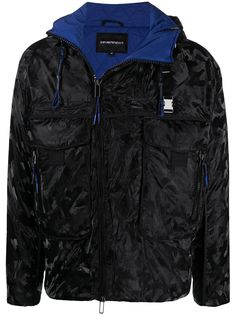 Emporio Armani камуфляжный пуховик