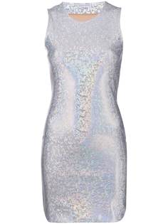 Saks Potts платье мини Vision с голографическим эффектом
