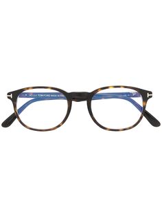 Tom Ford Eyewear очки в круглой оправе черепаховой расцветки