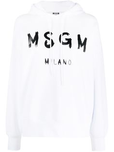 MSGM худи с длинными рукавами и логотипом
