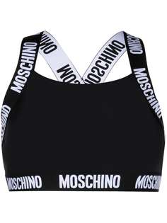 Moschino спортивный бюстгальтер с логотипом