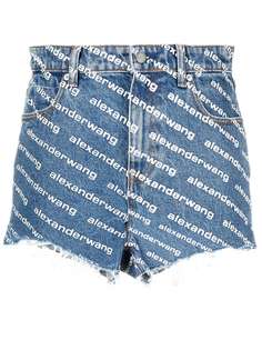 Alexander Wang джинсовые шорты с логотипом