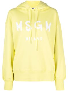 MSGM худи с кулиской и логотипом
