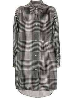 MM6 Maison Margiela рубашка оверсайз в клетку