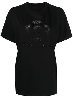 Ermanno Scervino футболка с декорированным логотипом и кристаллами