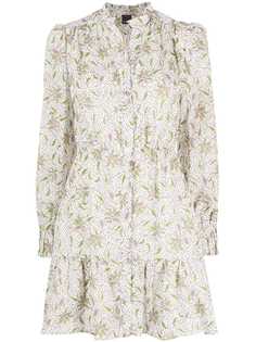 Pinko платье-рубашка с цветочным принтом
