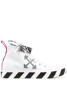 Off-White кеды из канваса на вулканизированной подошве