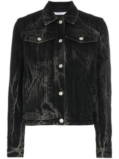 Givenchy джинсовая куртка с люверсами и выцветшим эффектом