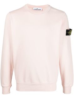 Stone Island трикотажный джемпер с нашивкой-логотипом