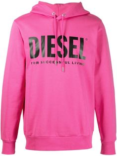 Diesel худи с кулиской и логотипом