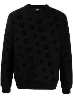 Fendi толстовка с круглым вырезом и логотипом FF