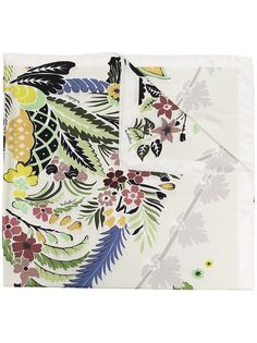 Valentino платок с цветочным принтом