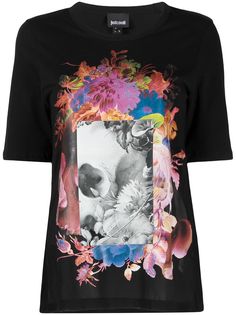 Just Cavalli футболка с принтом