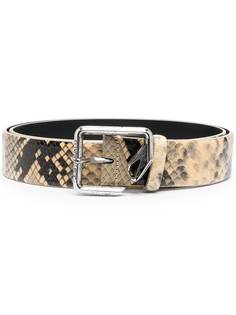Just Cavalli ремень со змеиным принтом