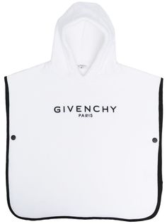 Givenchy Kids полотенце с капюшоном и логотипом