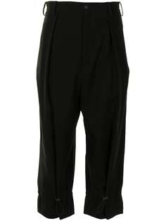 Yohji Yamamoto укороченные зауженные брюки