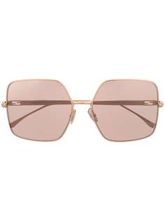 Fendi Eyewear массивные солнцезащитные очки в квадратной оправе