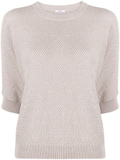 Peserico трикотажный топ с пайетками