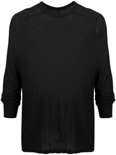 Rick Owens полупрозрачная футболка с длинными рукавами