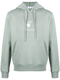 Off-White graffiti logo print hoodie