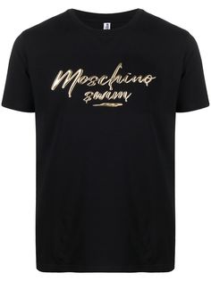 Moschino футболка Swim с круглым вырезом и логотипом