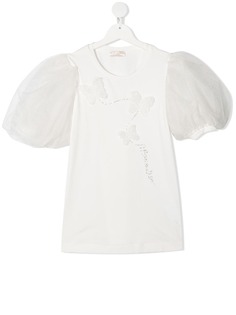 Monnalisa футболка с пышными рукавами