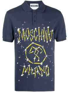 Moschino рубашка поло с логотипом Couture