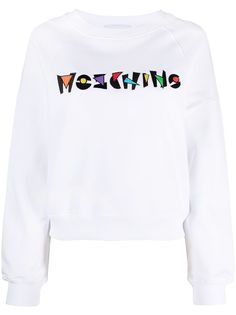 Moschino толстовка с вышитым логотипом
