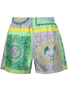 Versace пижамные шорты с принтом Baroque